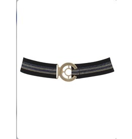 coster copenhagen 234-9101 BELT BLACK GLITTER STRIPE