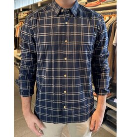 MOS MOSH 503830 MARCO BRUSH SHIRT NAVY CHECK