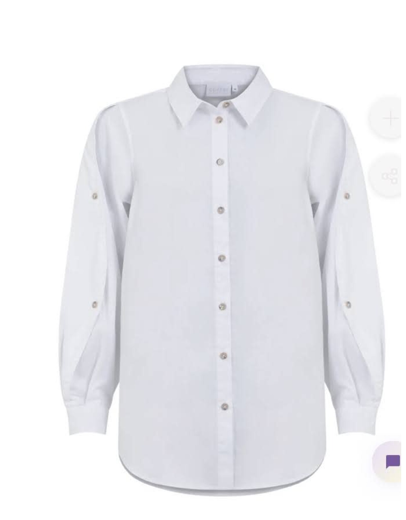 coster copenhagen SHIRTWITH  WIDE SLEEVES WHITE