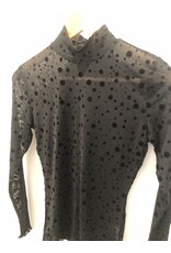 coster copenhagen CCH1115 CC HEART EVE MESH TURTLENECK DOT TEXTURE