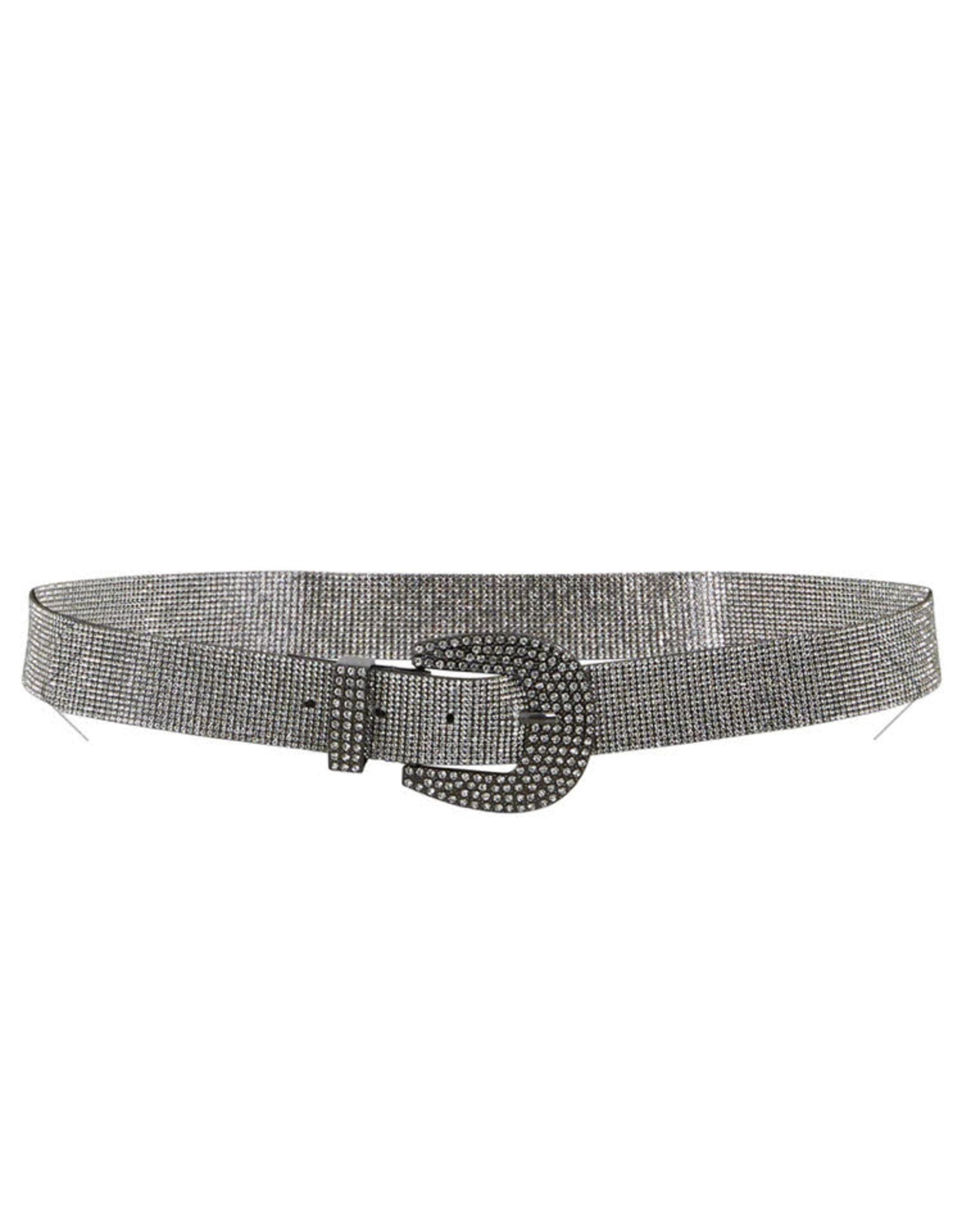 coster copenhagen 235-9501 SHIMMER BELT SILVER