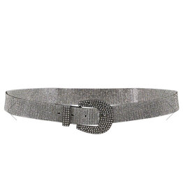 coster copenhagen 235-9501 SHIMMER BELT SILVER