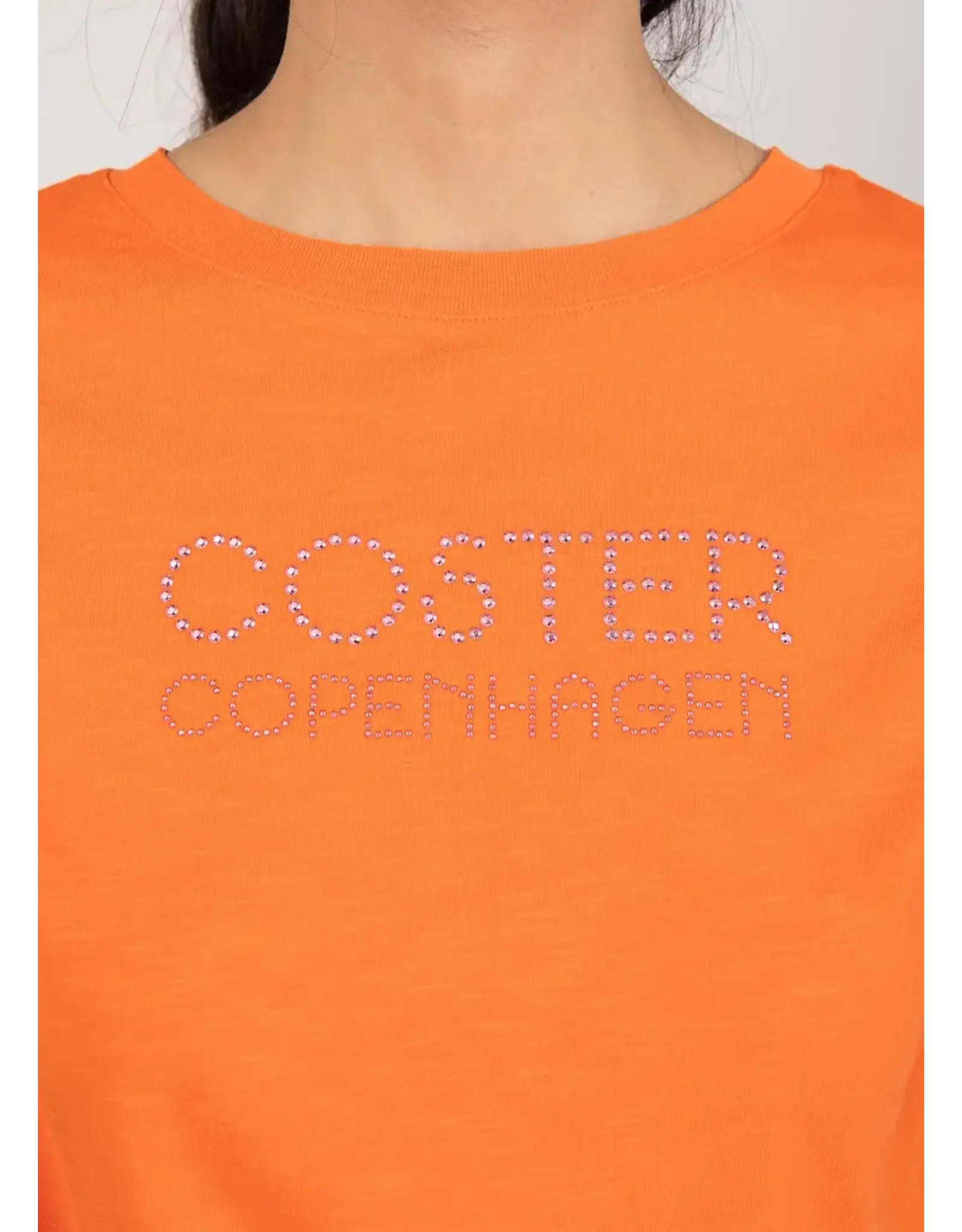 coster copenhagen 241-1140 T-SHIRT WITH COSTER LOGO MANDARIN