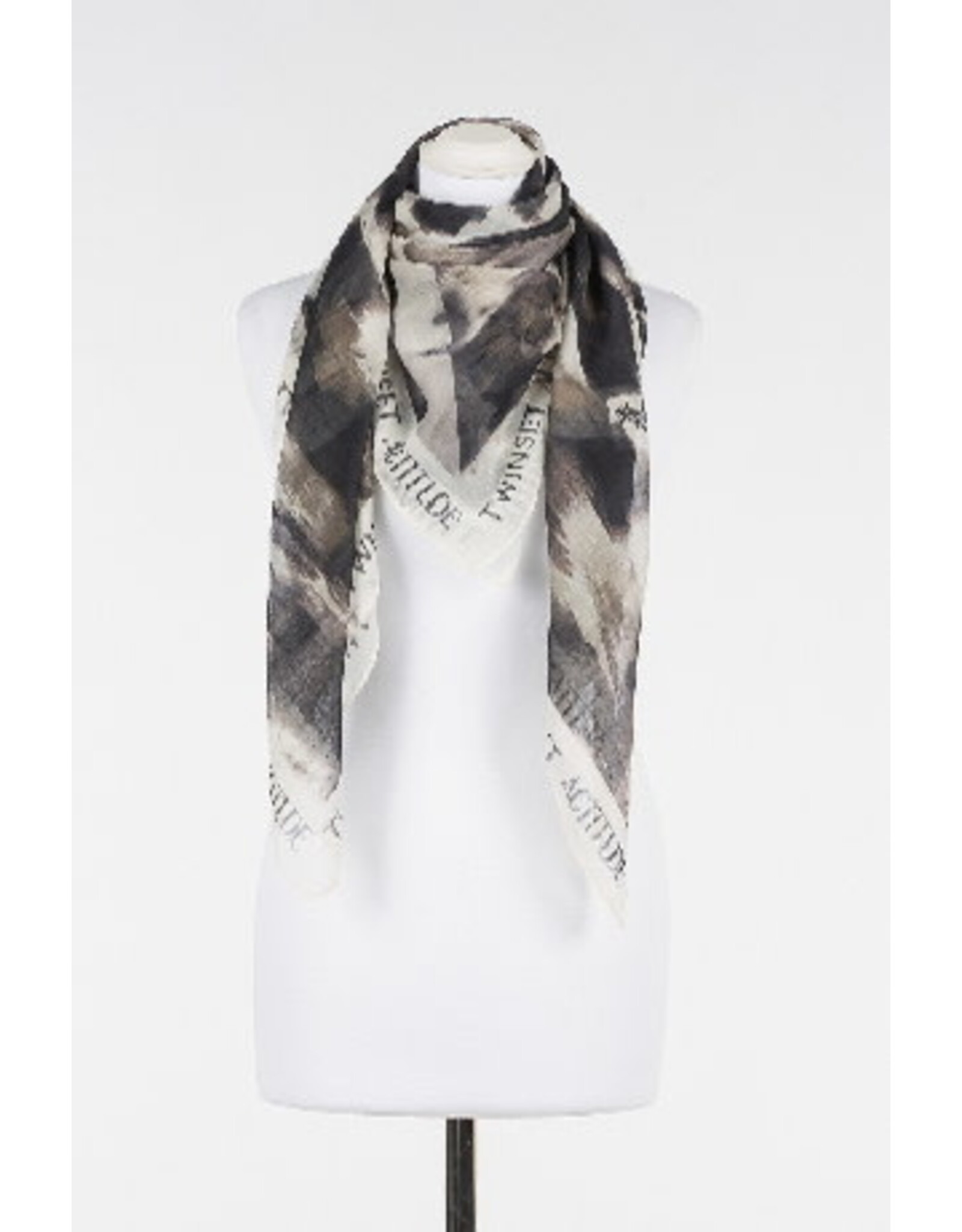 ACTITUDE TWIN SET 241AA4110 SCARF SHADED ANIMAL PRINT