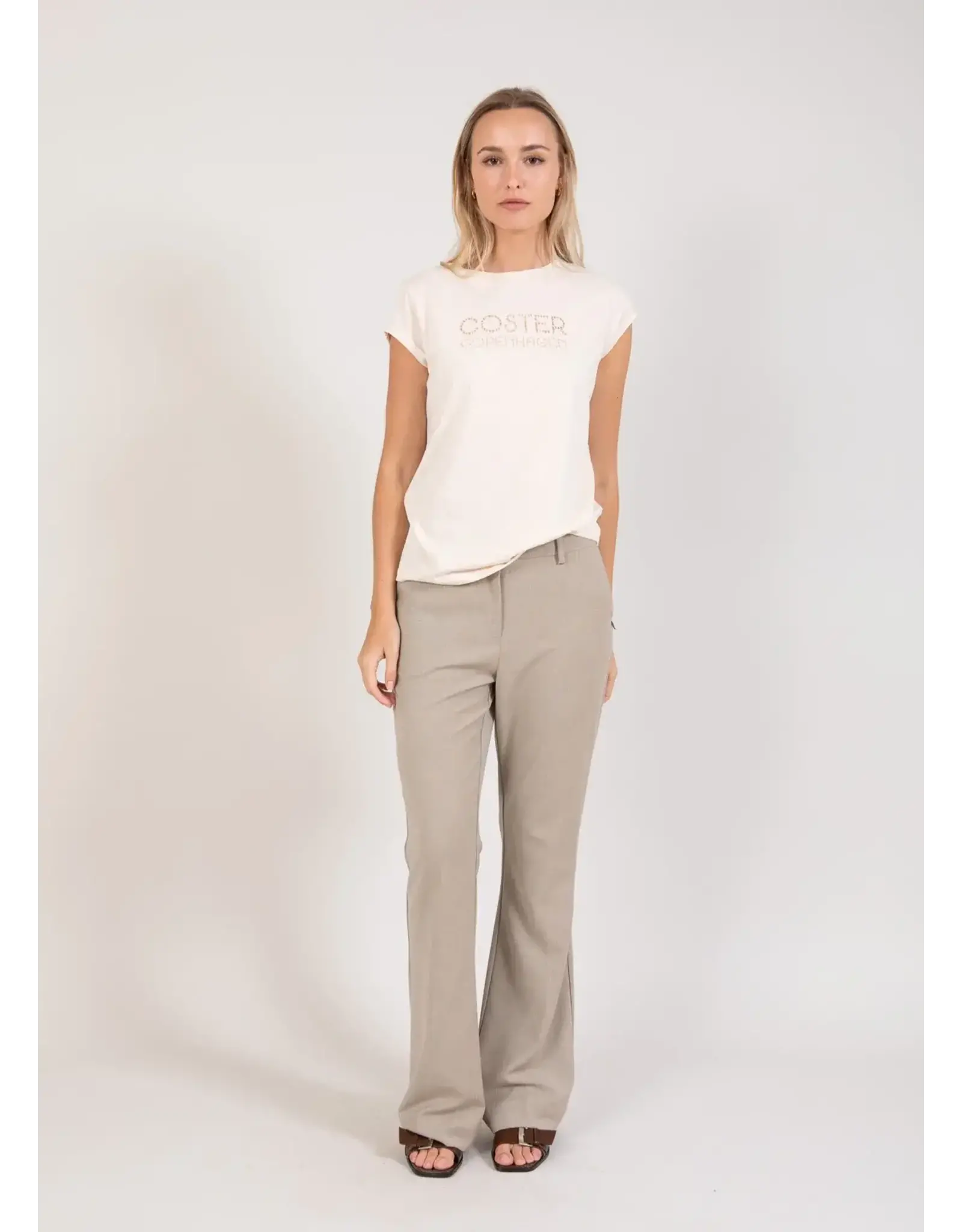 coster copenhagen 241-3109 PANTS WITH BOOTCUT LUCIA FIT BEIGE