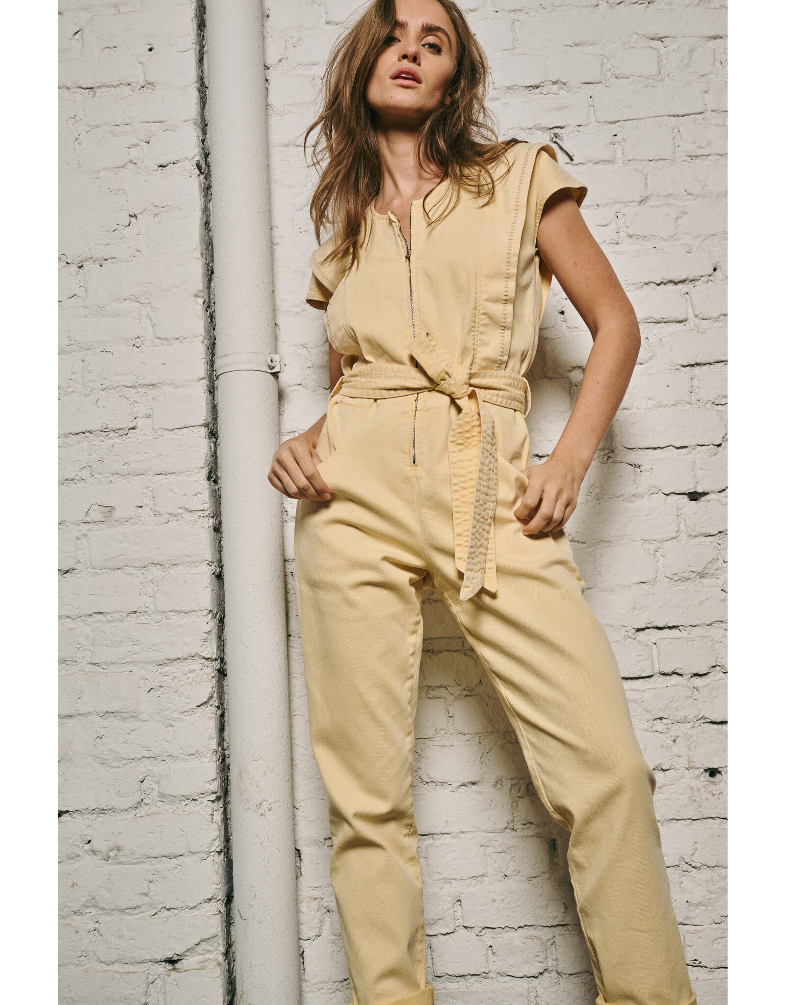 JUST EVE JUMPSUIT ROMY JEANS MACARON