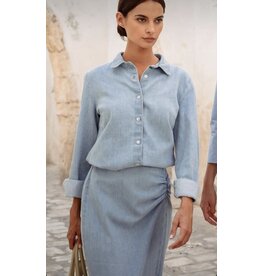 MARCH23 BLOUSE JAIPUR BLUE DENIM