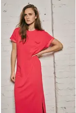 JUST EVE DRESS PERLA T-SHIRT JERSEY FRAMBOISE