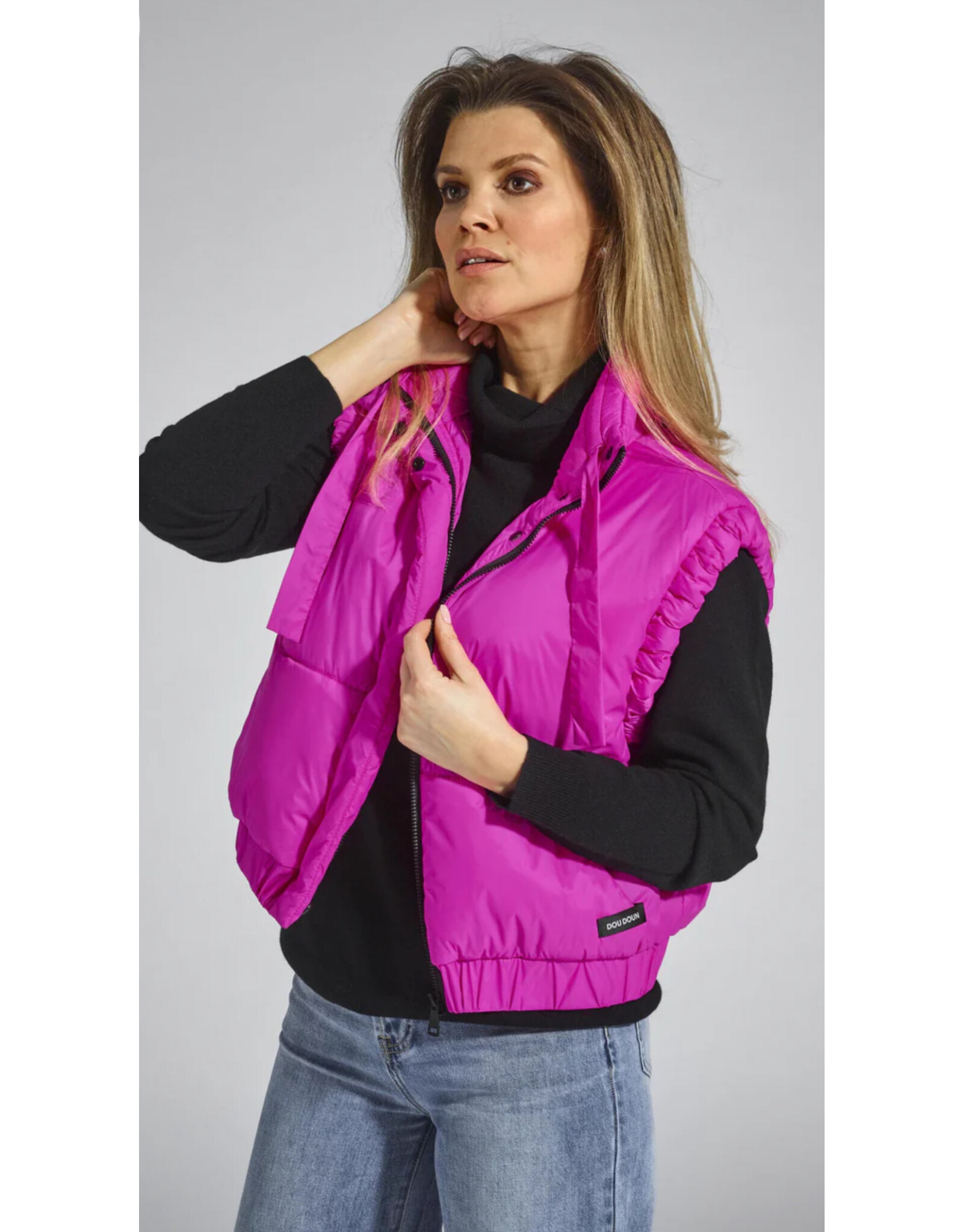 DOUDOUN GALAXY GILET FUXIA