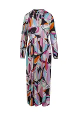 coster copenhagen 241-5101 DRESS IN MULTI LEAF PRINT