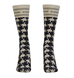 coster copenhagen 241-9113 SOCKS WITH HOUNDTOOTH PRINT