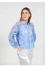 coster copenhagen 242-1250 LACE SHIRT BRIGHT DKY BLUE