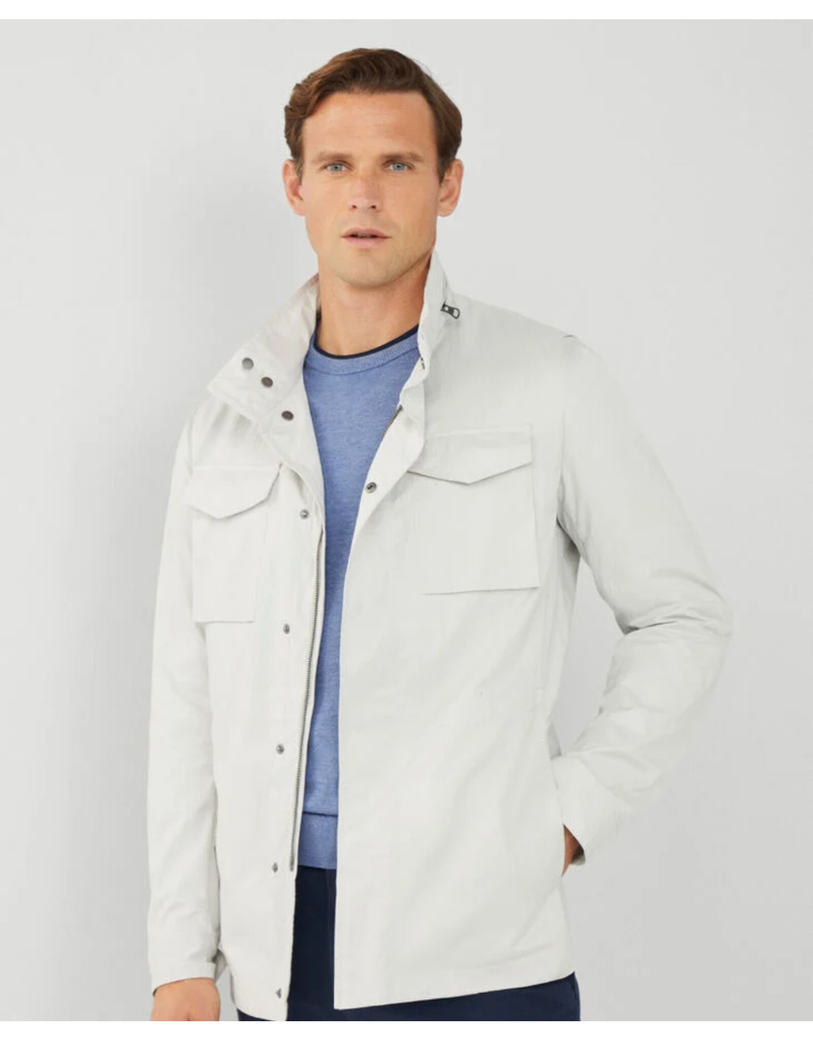 Hackett LW FIELD JKT HM403127 OYSTER WHITE