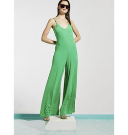 FLYGIRL 9992/01 JUMPSUIT TUTA LUNGA SCOLLO A PUNTA VERDE