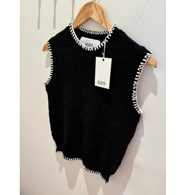 SILVIAN HEACH GPA24249 SINGLET BLACK/MILK