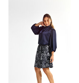 LALOTTI BABO SHORT ROK NAVY FLOWERS