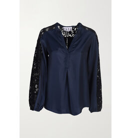 JUST EVE BLOUSE EMERSON MIDNIGHT BLUE