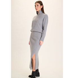 MARCH23 SKIRT DOMINIQUE WOOLBLEND DARK GREY