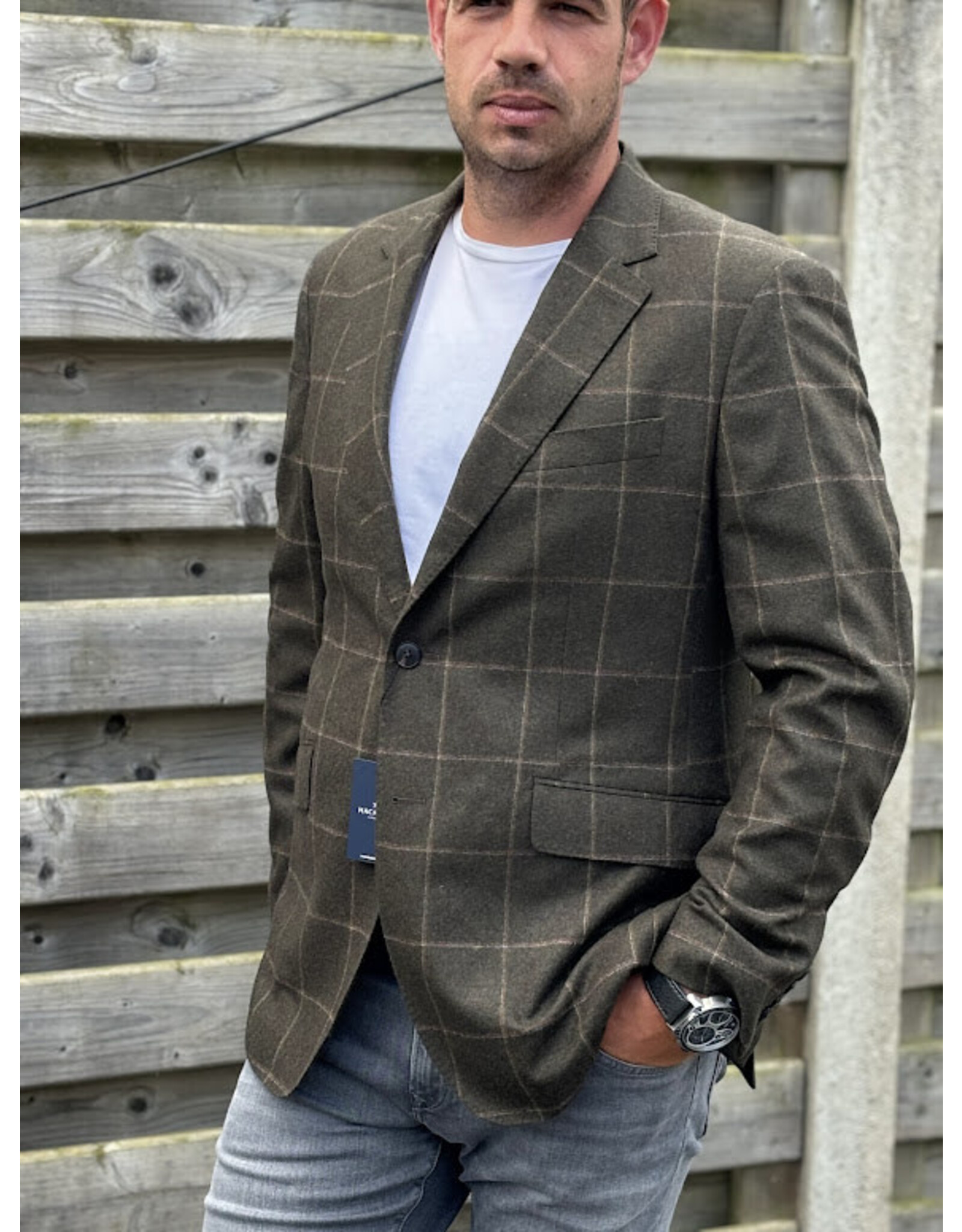 Hackett HM470548/675 JACKET OF WOOL SHADOW DARK GREEN