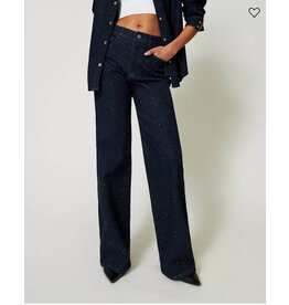 ACTITUDE TWIN SET 242AP2361 JEANS WIDE LEG DENIM