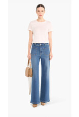 JANICE HIGH RISE DAMES JEANS RECHTE PIJP FLARED JAGGER BLAUW 111