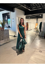 JUST EVE DRESS CARMINA FOREST GREEN