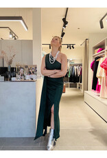 JUST EVE DRESS CARMINA FOREST GREEN