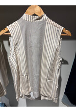 ACTITUDE TWIN SET 251AP2202 TOP FUNNY STRIPES DEEP BLUE