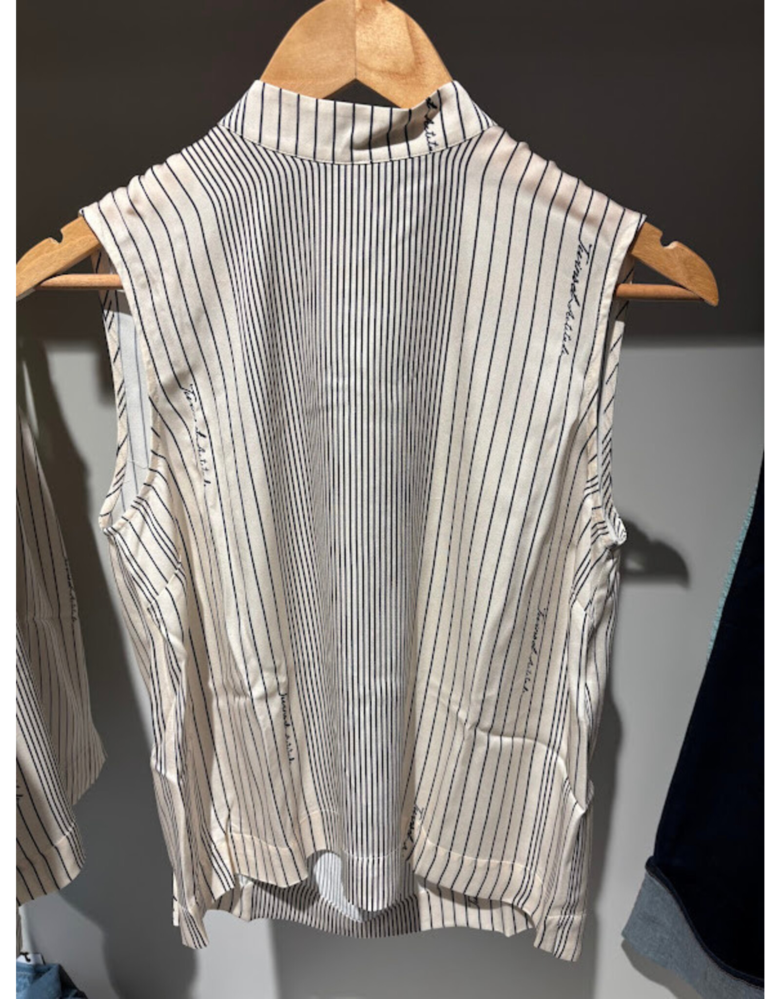 ACTITUDE TWIN SET 251AP2202 TOP FUNNY STRIPES DEEP BLUE