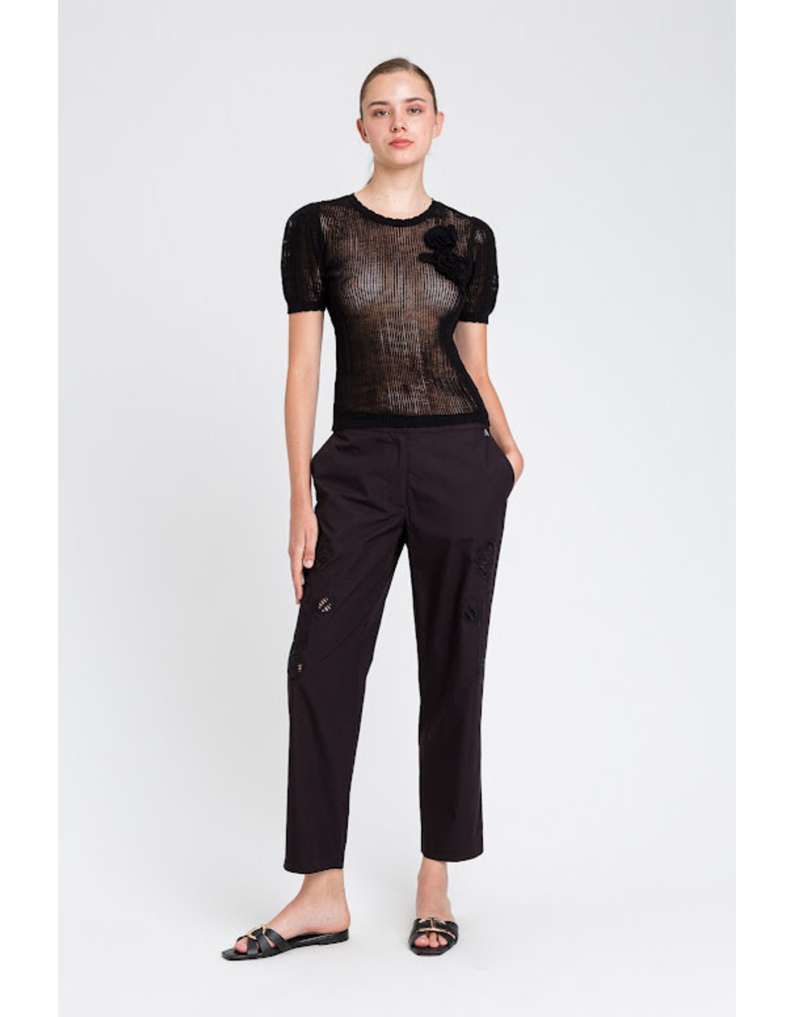 ACTITUDE TWIN SET 251AX2012 PANTALONE NERO