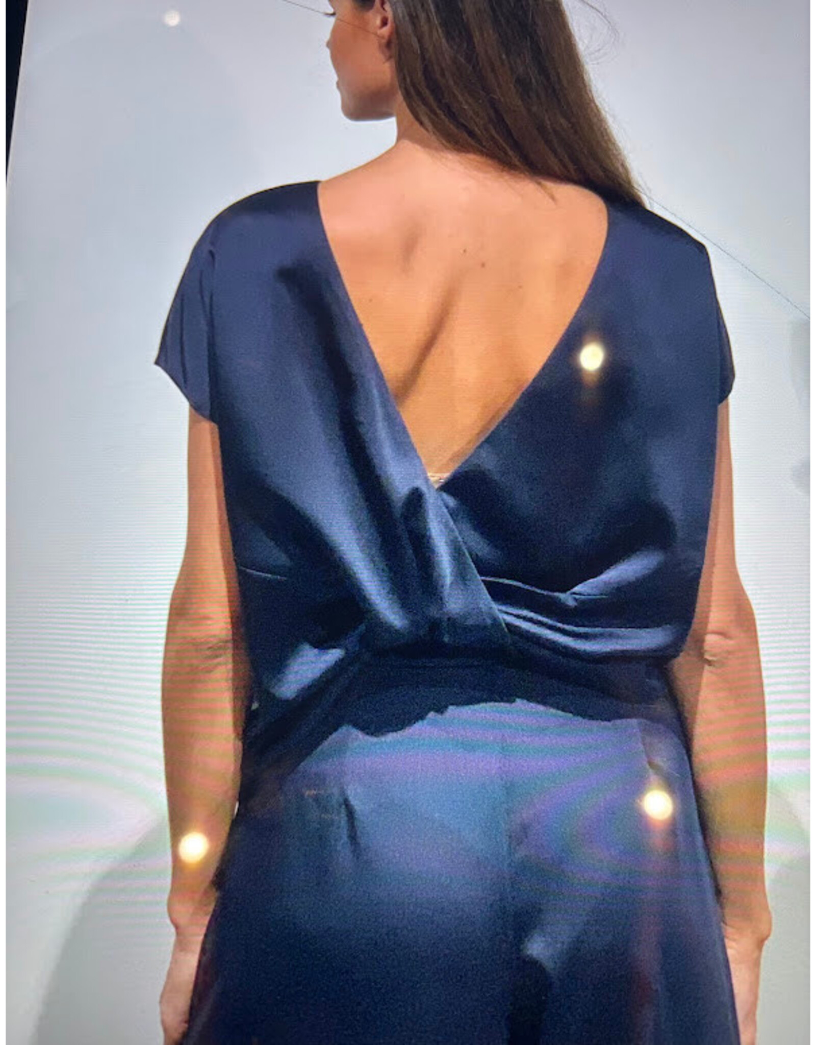 JUST EVE TOP ETTA LUNAR NAVY