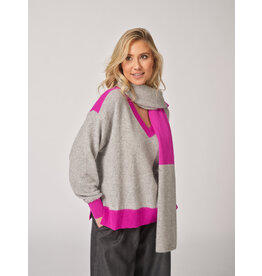 LALOTTI GIGA V-PULL GREY/PURPLE