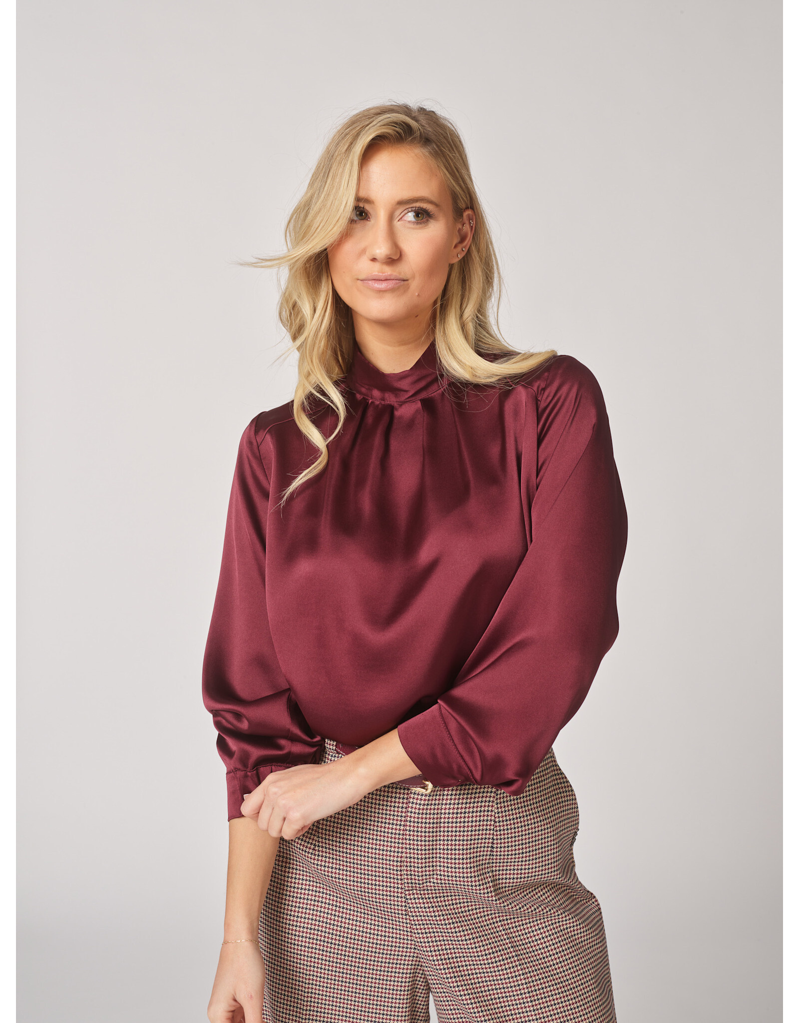 LALOTTI ODILLE BLOUSE BURGUNDY