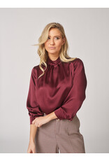 LALOTTI OSCARE PANTS PIED DE POULE BURGUNDY