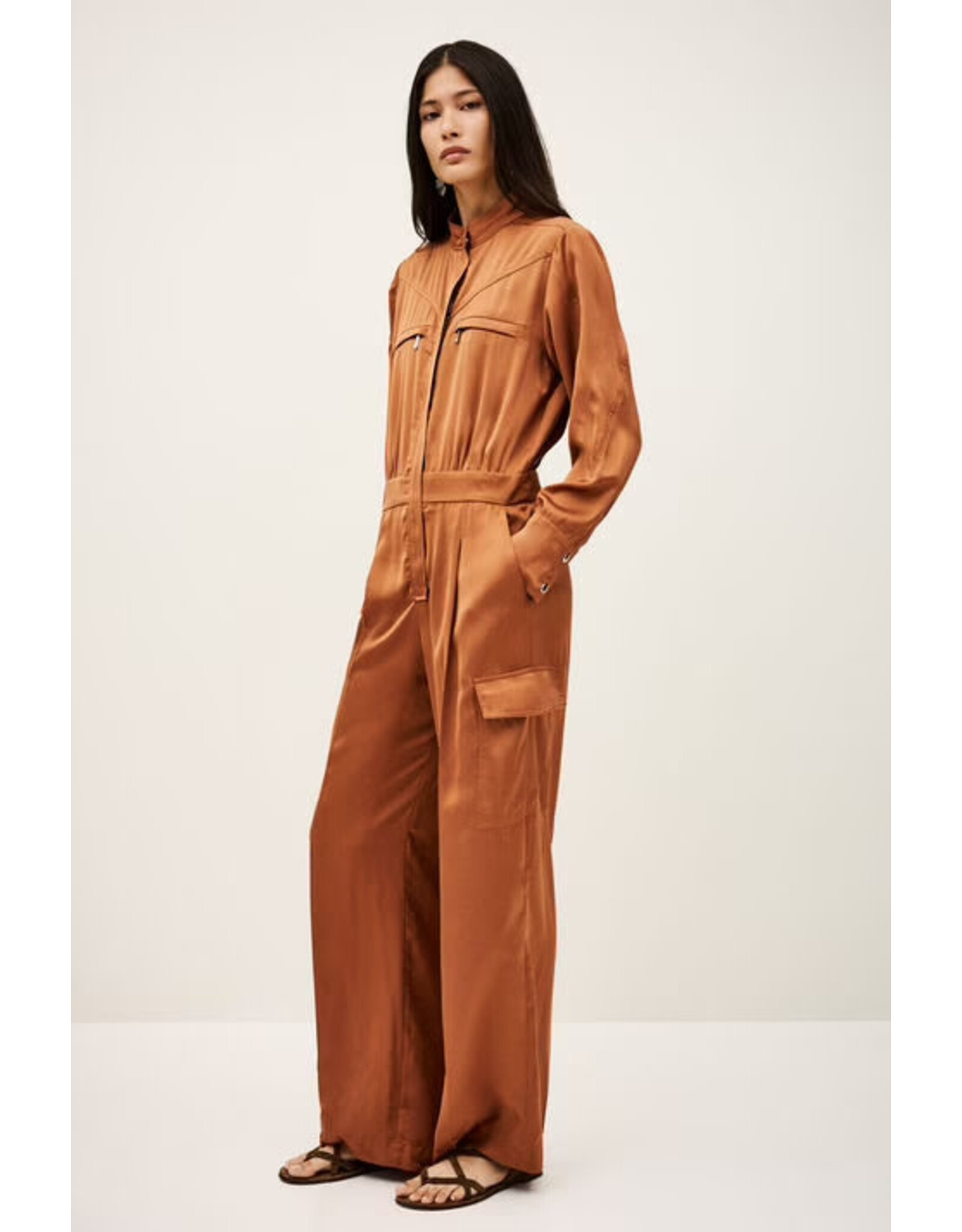 BA&SH COMBINAISON CARMY PRALINE