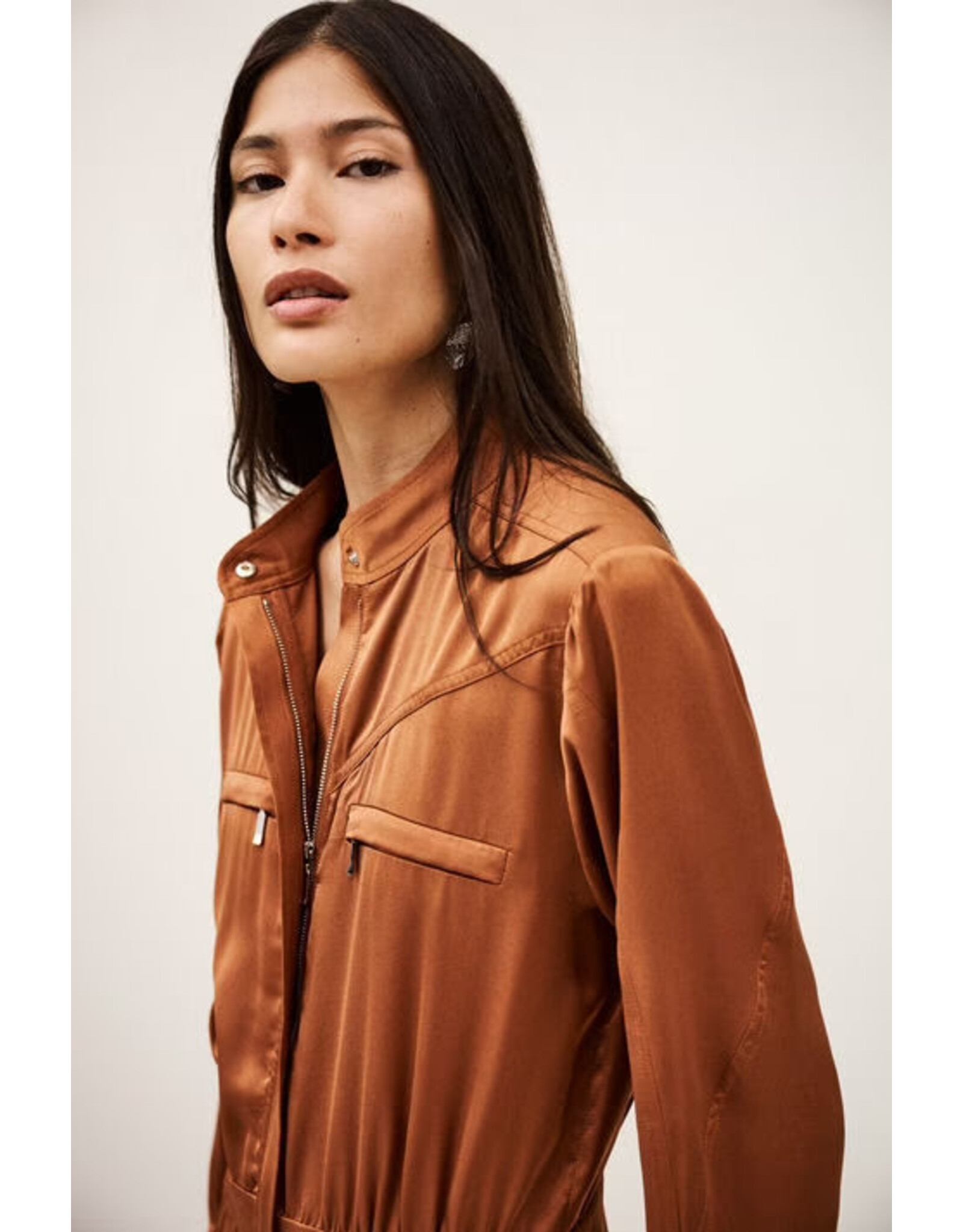 BA&SH COMBINAISON CARMY PRALINE