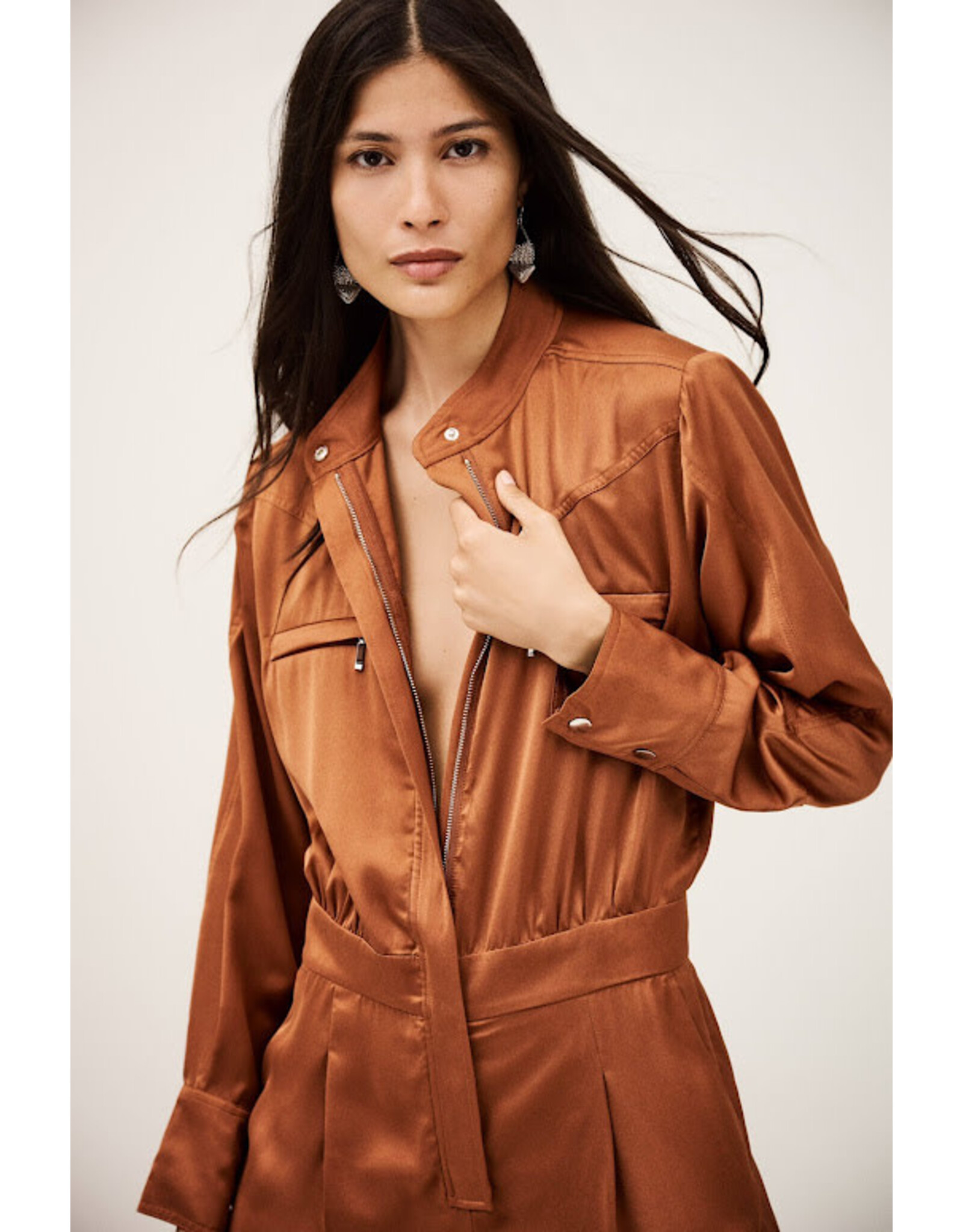 BA&SH COMBINAISON CARMY PRALINE