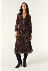 BA&SH ROBE KARLA CHOCOLAT