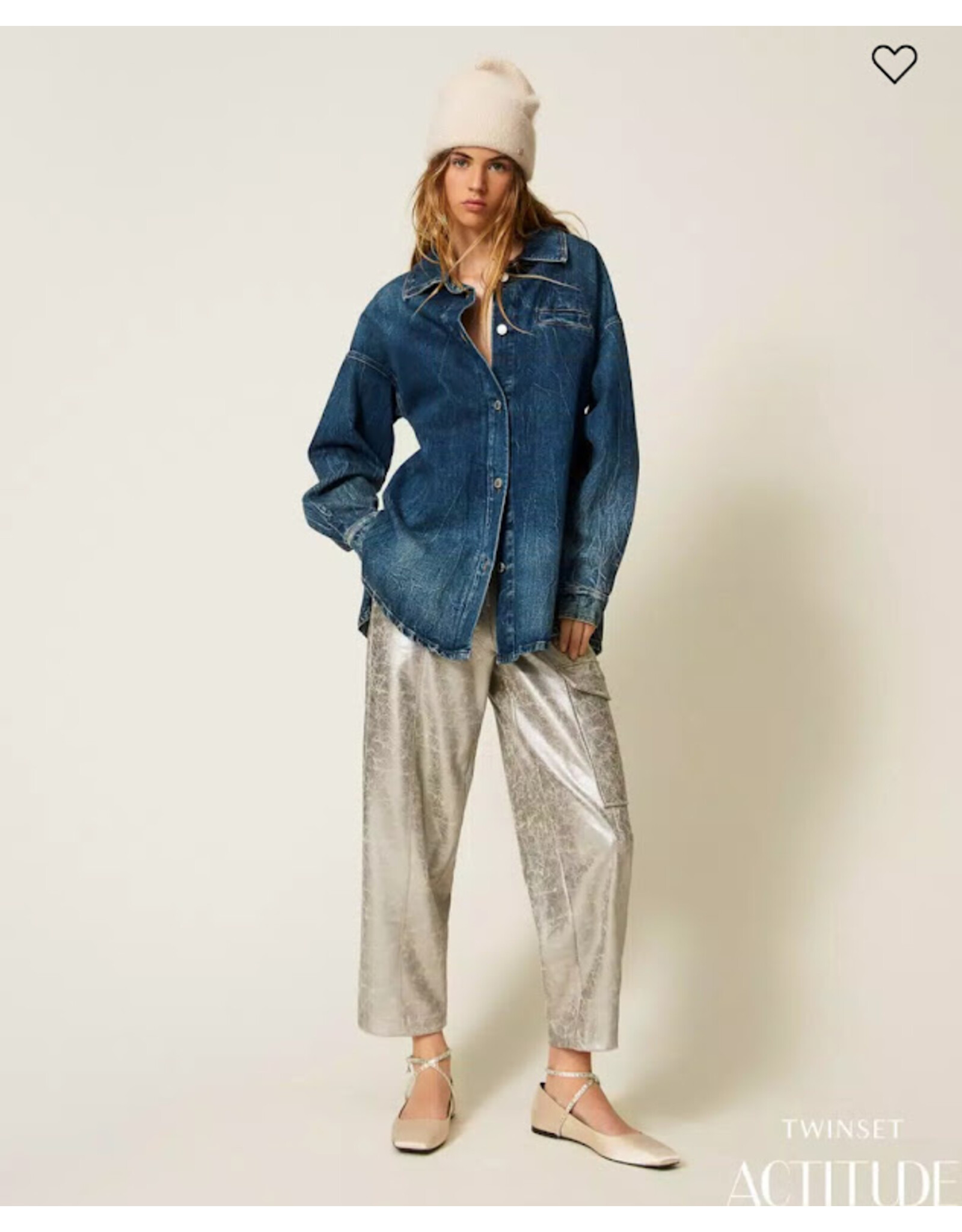 ACTITUDE TWIN SET 252AP2400 PANTALONE SILVER