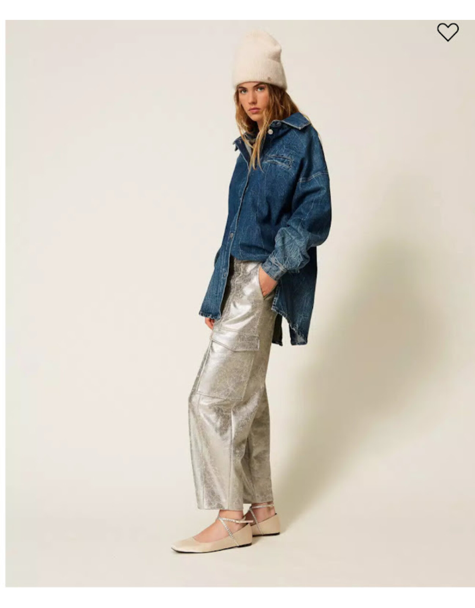 ACTITUDE TWIN SET 252AP2400 PANTALONE SILVER