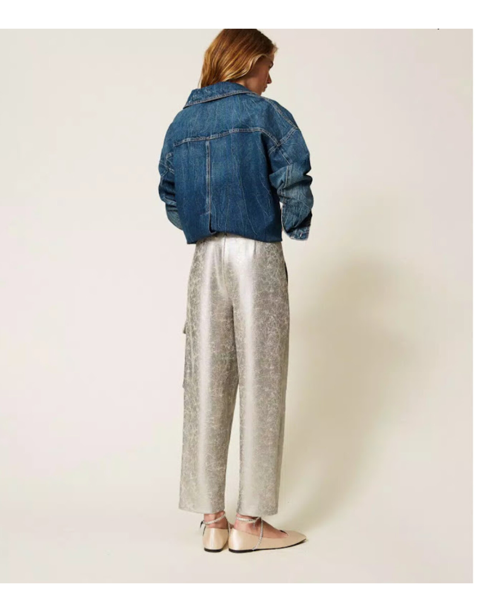ACTITUDE TWIN SET 252AP2400 PANTALONE SILVER