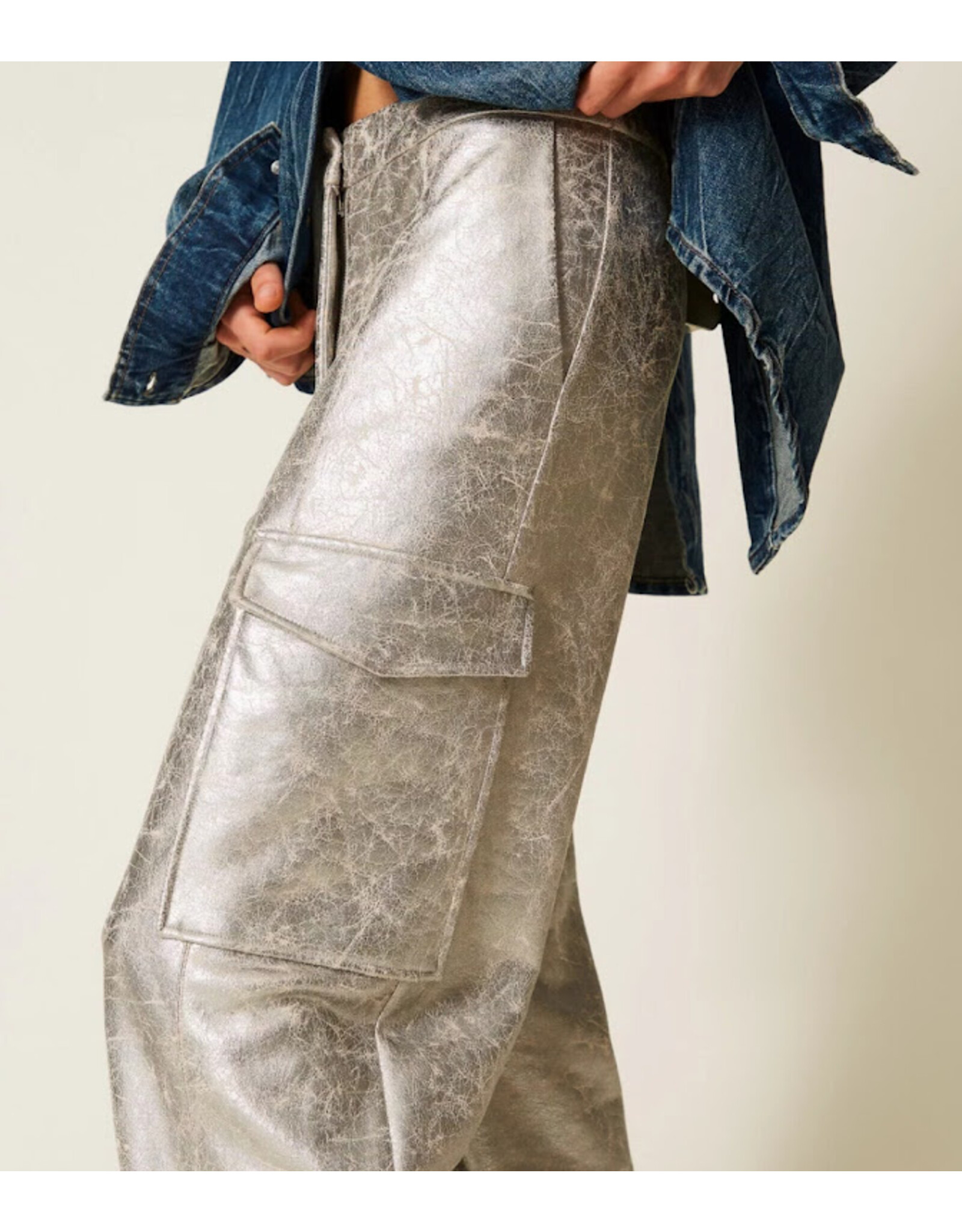ACTITUDE TWIN SET 252AP2400 PANTALONE SILVER