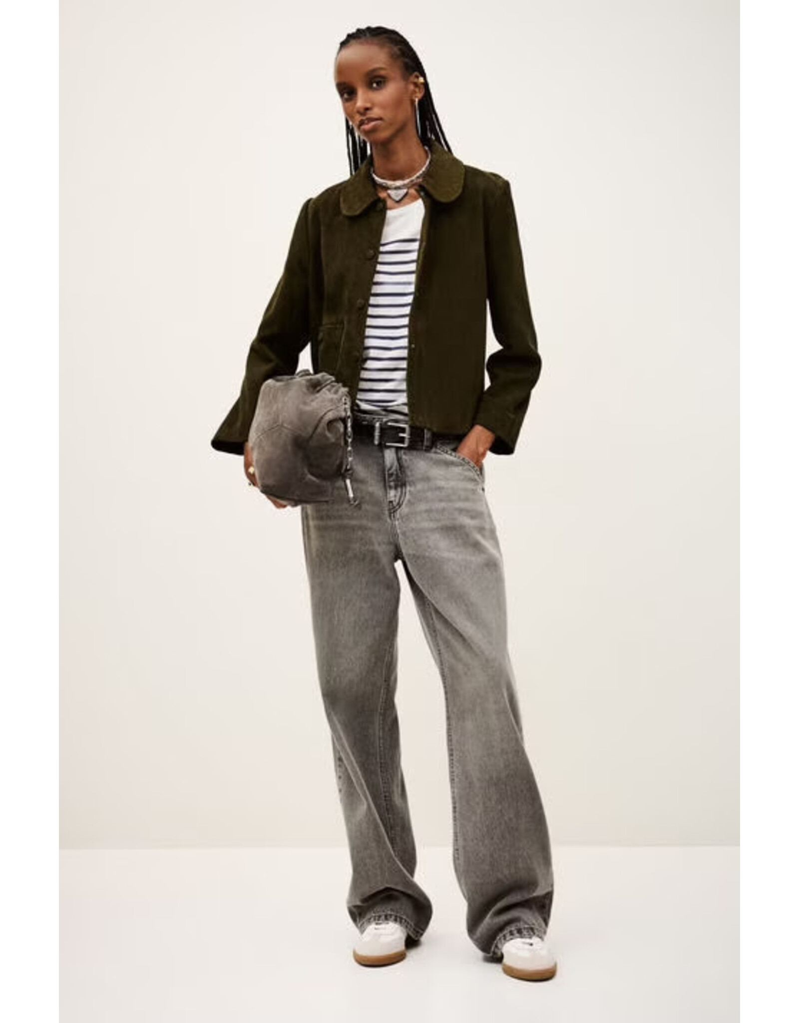 BA&SH JACKET MILAS KHAKI