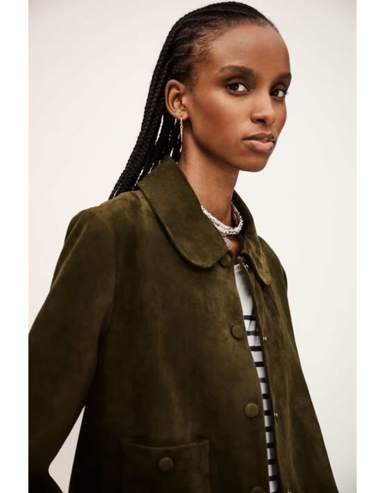 BA&SH JACKET MILAS KHAKI