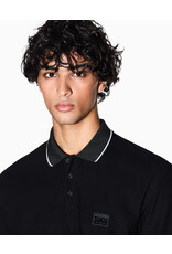 ARMANI EXCHANGE A/X XM001393 AF162622 JERSEY POLO SHIRT BLACK