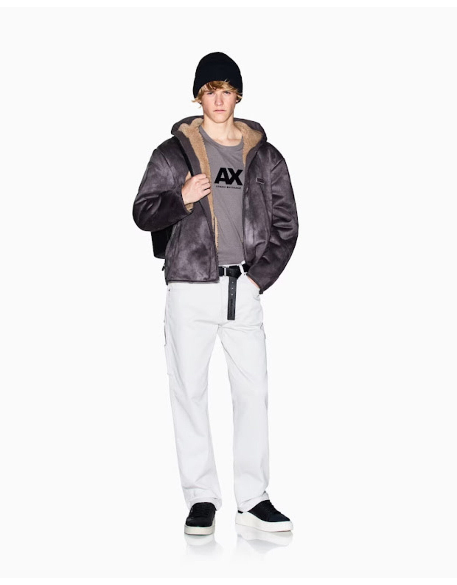 ARMANI EXCHANGE A/X XM000968 AF165901 BLOUSON JACKET DARK GULL GRAY