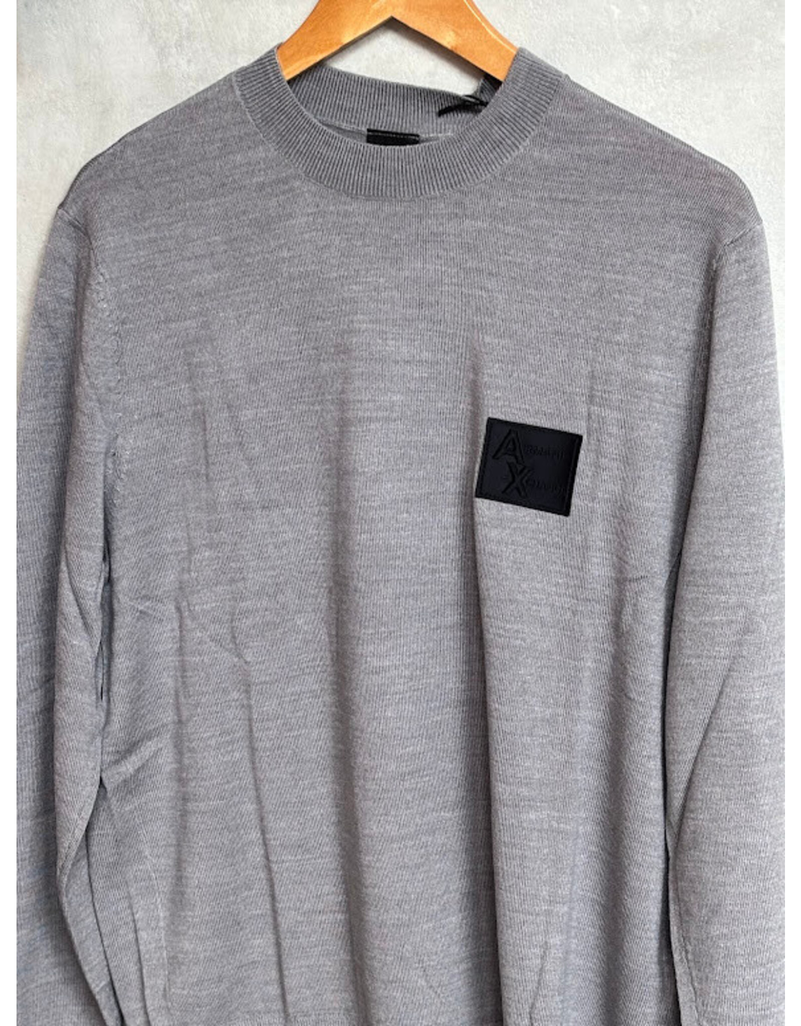ARMANI EXCHANGE A/X XM001329 AF119821 PULLOVER LIGHT GREY MELANGE