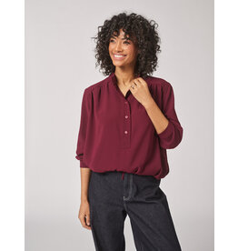 LALOTTI BILOU BLOUSE BURGUNDY