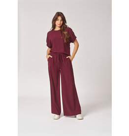 LALOTTI POLLY WIDE PANTS BURGUNDY