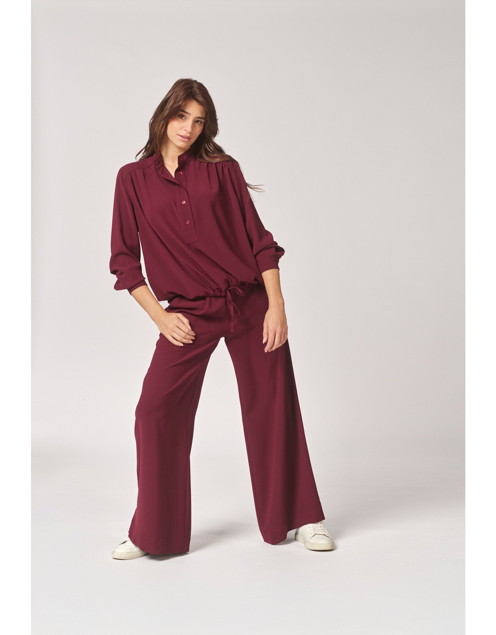 LALOTTI POLLY WIDE PANTS BURGUNDY